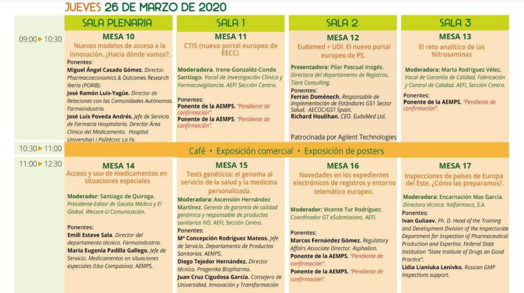 Participacón de Lidia Lianiuka, fundadora de ruGMP, en la mesa redonda del 40 Symposium de AEFI